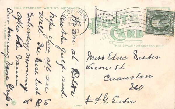 Biloxi Mississippi Pleasure Boats in Biloxi Harbor Vintage Postcard AA105340 - Image 2