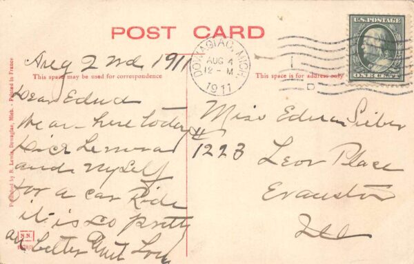 Indian Lake Michigan Weiss' Landing Vintage Postcard AA105345 - Image 2