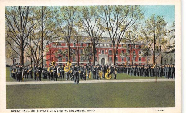 Columbus Ohio State University Derby Hall Band Postcard AA105394