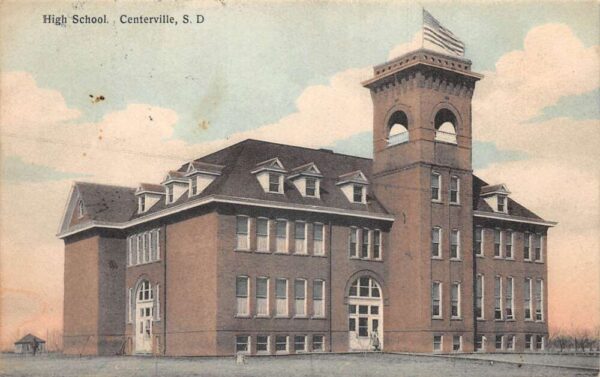 Centerville South Dakota High School Vintage Postcard AA105412