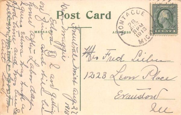 Whitehall Michigan Fruitvale Riverside Inn Vintage Postcard AA105415 - Image 2