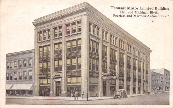 Chicago Illinois Tennant Motor Ltd Building Vintage Postcard AA105416