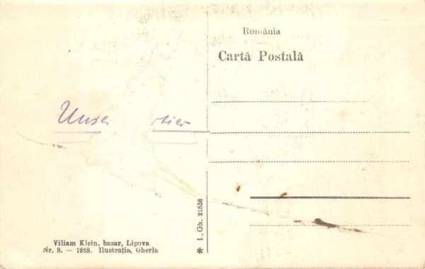 Lipova Romania Alexandri Gasse Street Scene Vintage Postcard AA105430 - Image 2
