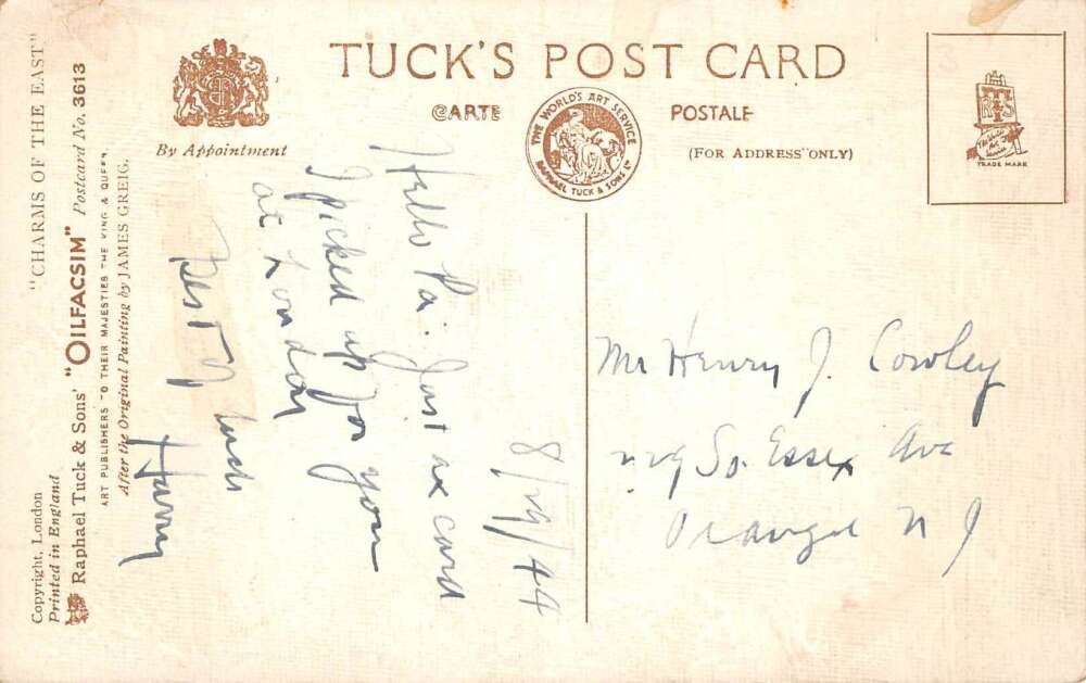 Baghdad Iraq In Old Bagdad Tuck Vintage Postcard AA105436 - Image 2