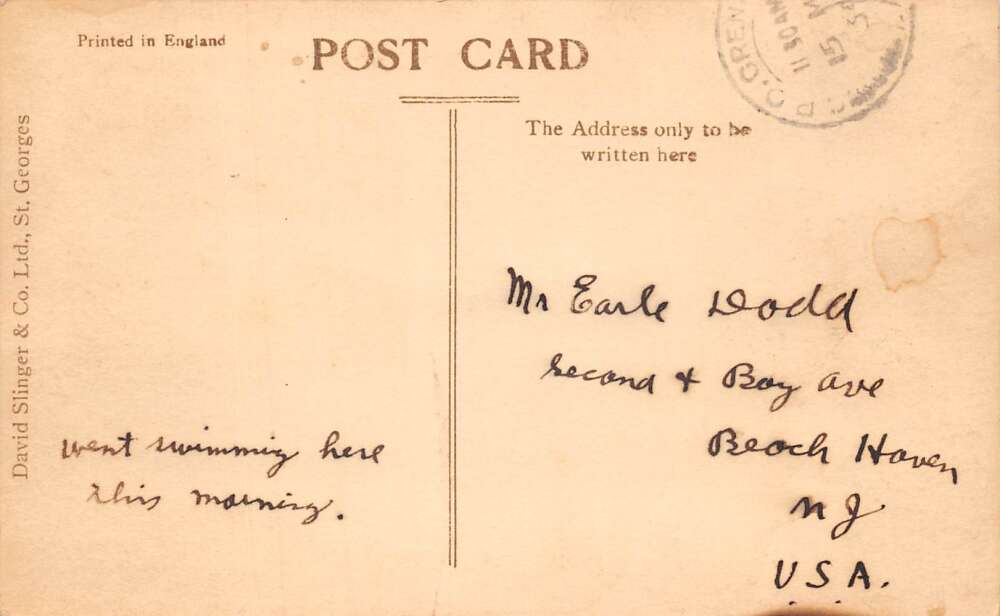 St Georges Grenada Caribbean Grand Anse Beach Real Photo Postcard AA105442 - Image 2