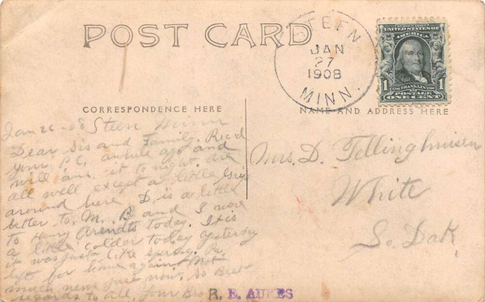 Rock Rapids Iowa Gymnasts Circus Sideshow Real Photo Vintage Postcard AA105516 - Image 2