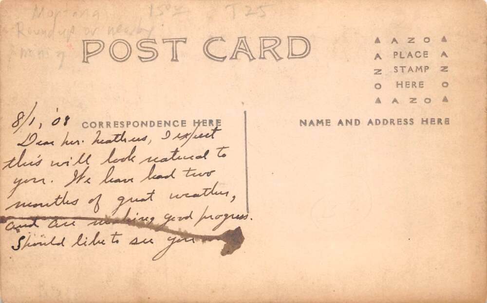 Montana Mining Scene Real Photo Vintage Postcard AA85791 - Image 2