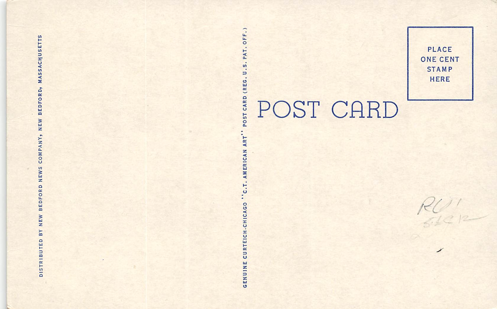 Martha's Vineyard Massachusetts Travel Map Of Martha's Vineyard, PC U19844 - Image 2