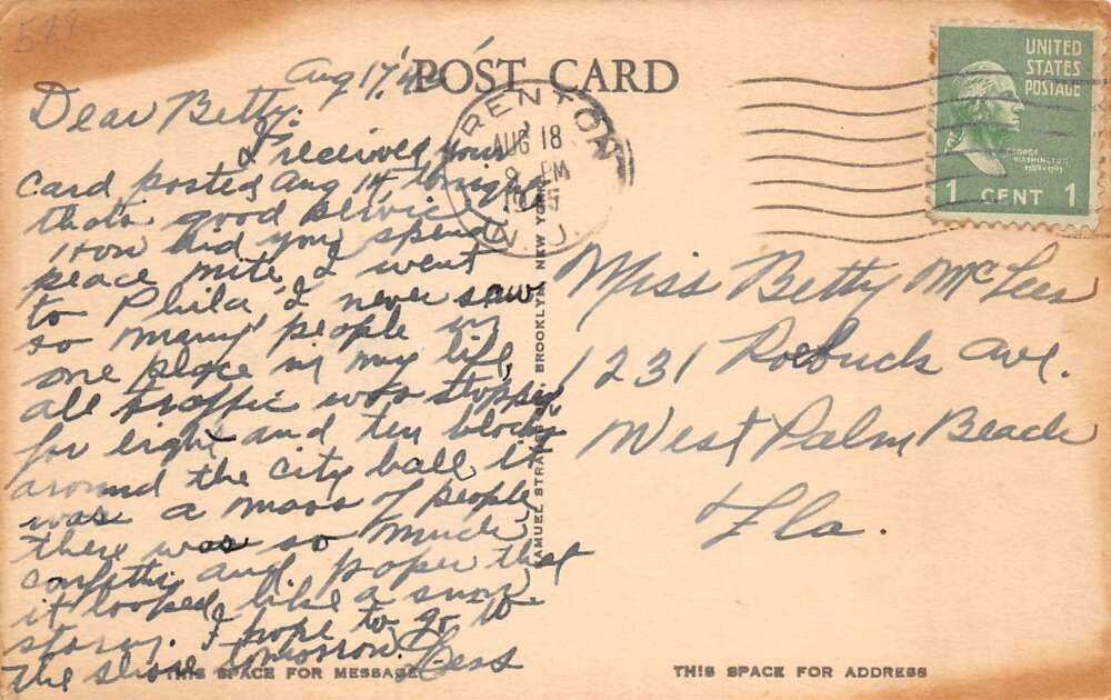 Barnegat Lighthouse New Jersey Scenic View Vintage Postcard AA85842 - Image 2