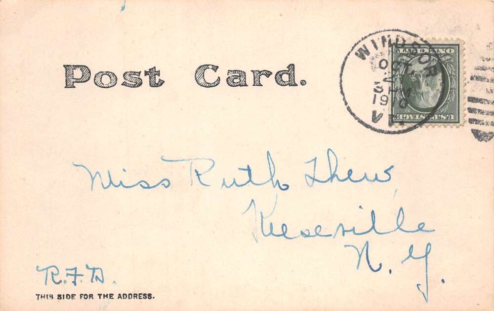 Claremont New Hampshire High Bridge Railroad Scene Real Photo Postcard AA85847 - Image 2