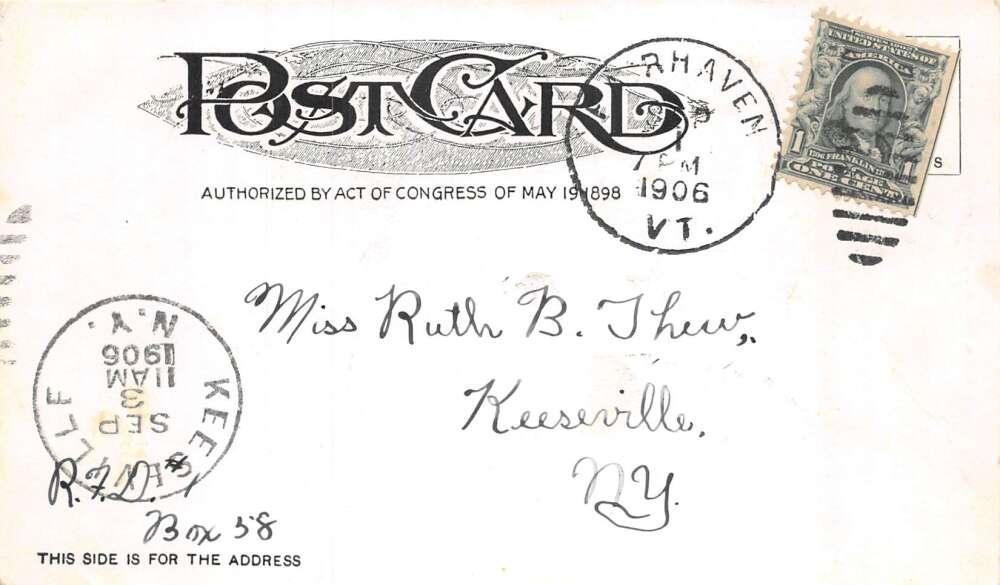 Fair Haven Vermont Carvers Falls Hotel Allen Soldiers Monument Postcard AA85856 - Image 2