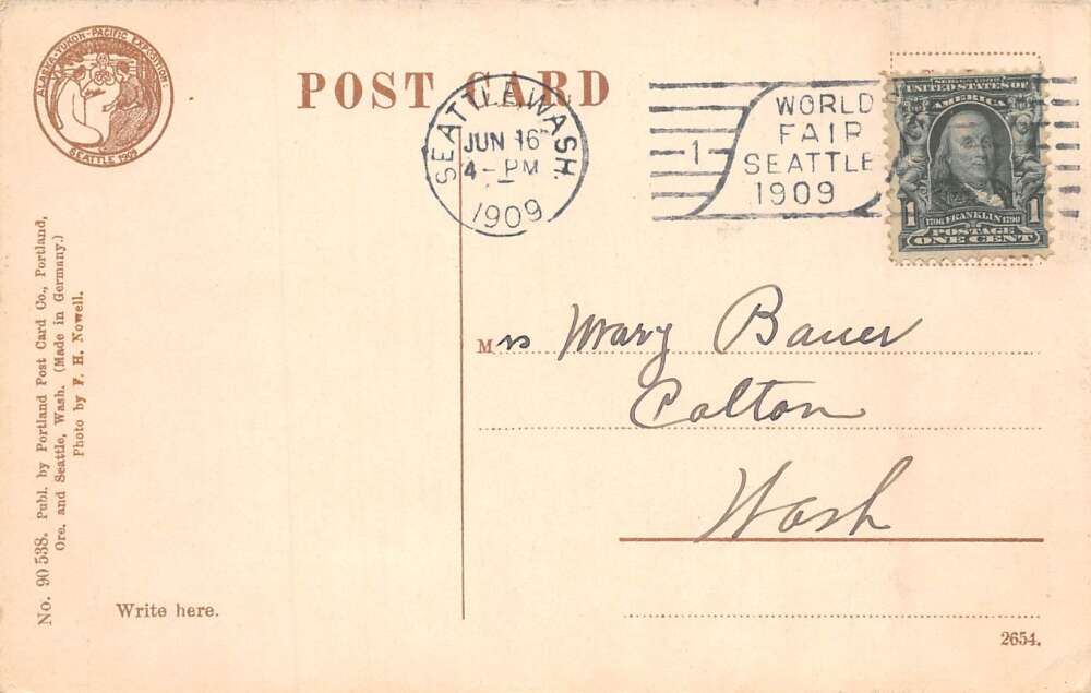 Nome Alaska Crowd Watching for Steamships Vintage Postcard AA85959 - Image 2