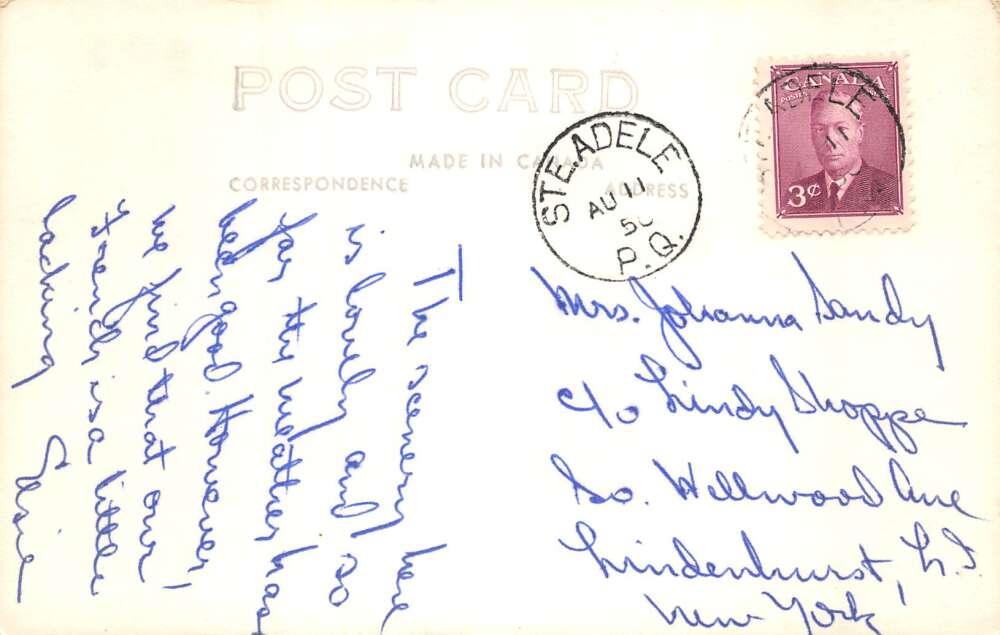 Ste Adele Quebec Canada The Pine and Swimming Pool Real Photo Postcard AA85973 - Image 2