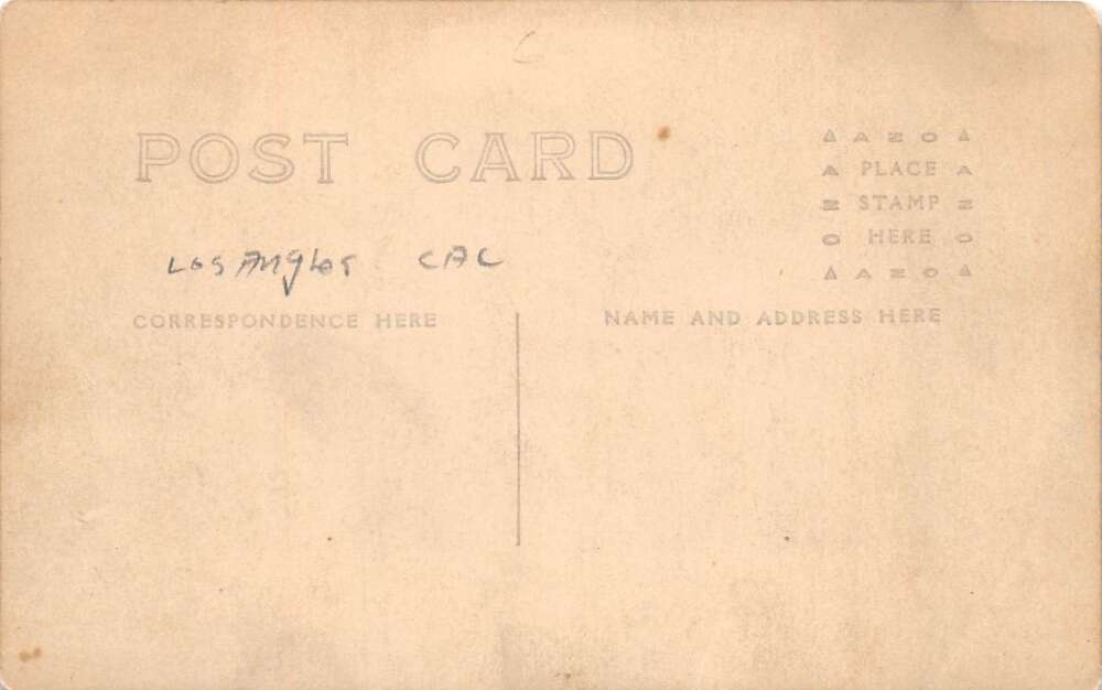 Los Angeles California #48 Trolley and Motormen Real Photo Postcard AA105288 - Image 2