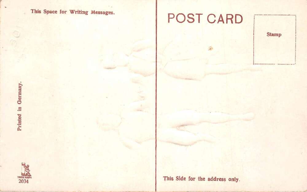 Romance Greetings Couple at Beach Artist Signed Vintage Postcard AA105393 - Image 2