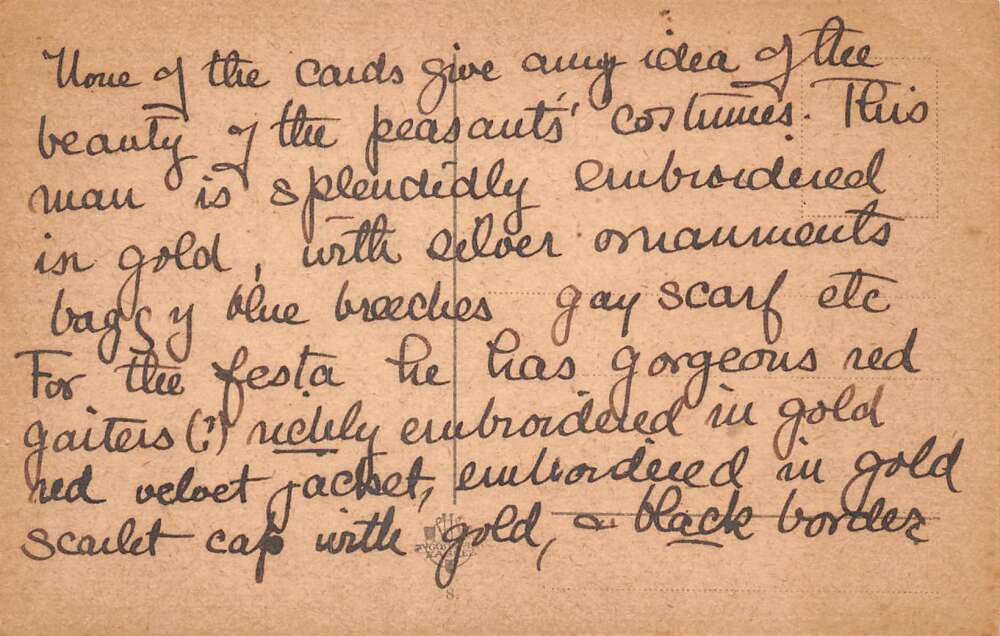 Dubrovnik Ragusa Croatia Man Posing near Harbor Vintage Postcard AA105689 - Image 2