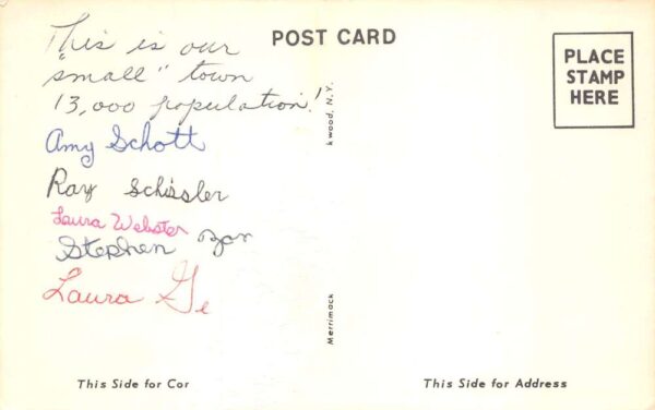 Aberdeen Maryland West Bel Air Avenue Street Scene Vintage Postcard AA105697 - Image 2