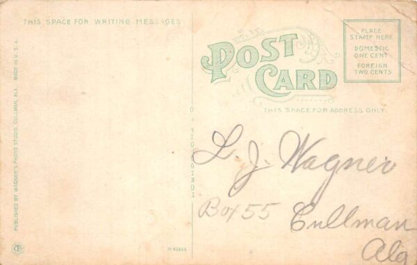 Cullmann Alabama Wagners Photo Studio Interior Vintage Postcard AA105752 - Image 2