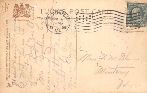 Mary Baldwin Seminary University College Girl Tuck Vintage Postcard AA105754 - Image 2