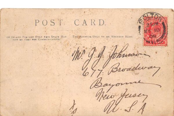 Bolton England Newport Street Real Photo Vintage Postcard AA105755 - Image 2