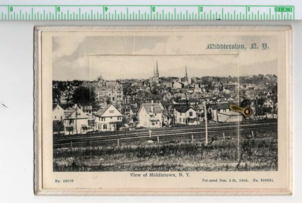 Middletown New York Trap Door Fold Out Views Vintage Postcard AA105767