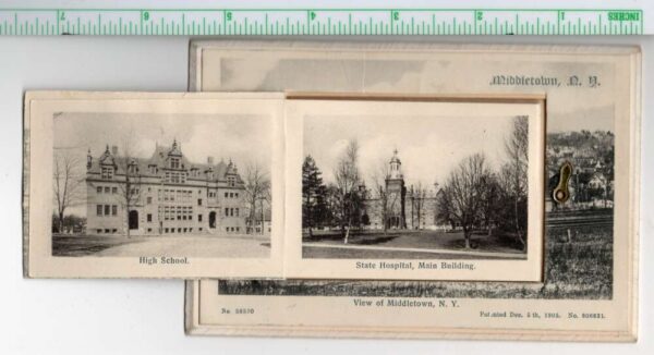 Middletown New York Trap Door Fold Out Views Vintage Postcard AA105767 - Image 2