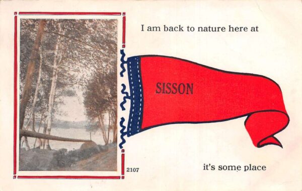 Sisson California Greetings Scenic View Vintage Postcard AA105787