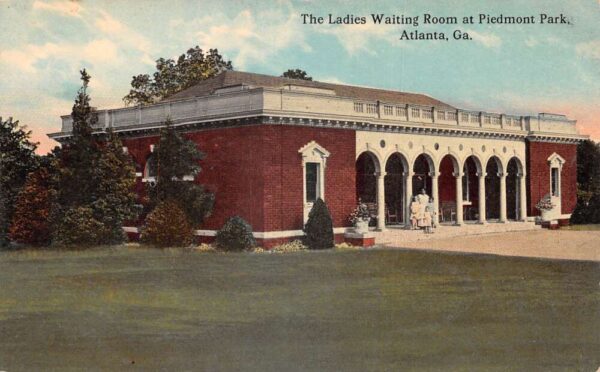Atlanta Georgia Piedmont Park Ladies Waiting Room Vintage Postcard AA105794