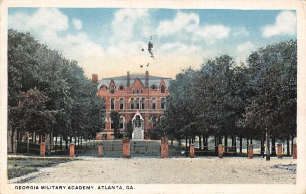 Atlanta Georgia Military Academy Vintage Postcard AA105796