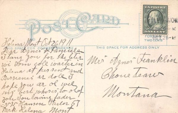 Butte Montana Hennessy's Big Grocery Store Vintage Postcard AA105798 - Image 2