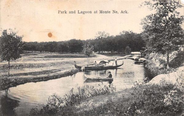 Monte Ne Arkansas Park and Lagoon Vintage Postcard AA105807