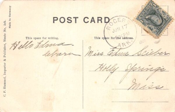 Monte Ne Arkansas Park and Lagoon Vintage Postcard AA105807 - Image 2