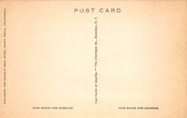 Santa Paula California Limoneria Ranch Birds Eye View Vintage Postcard AA105808 - Image 2