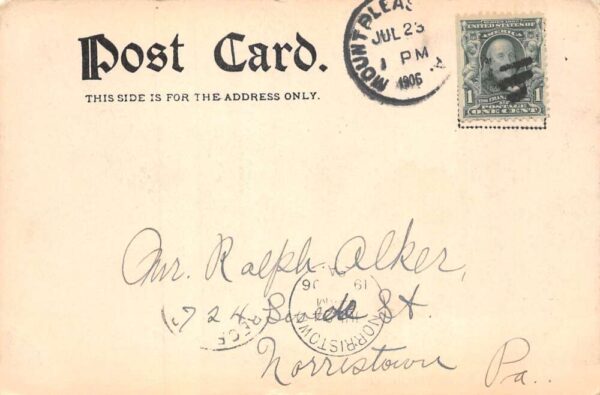 Connellsville Pennsylvania Youghioghney Bridge Vintage Postcard AA105823 - Image 2