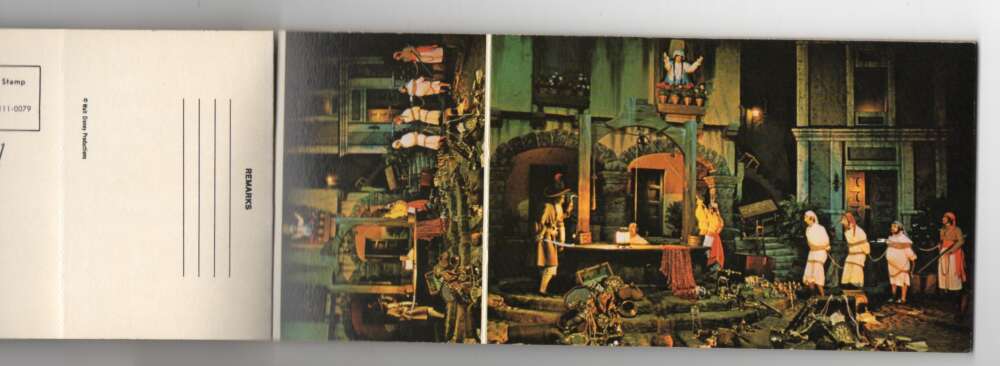 8 Views Disneyland Pirates of the Caribbean Vintage Postcard Booklet AA105839 - Image 3