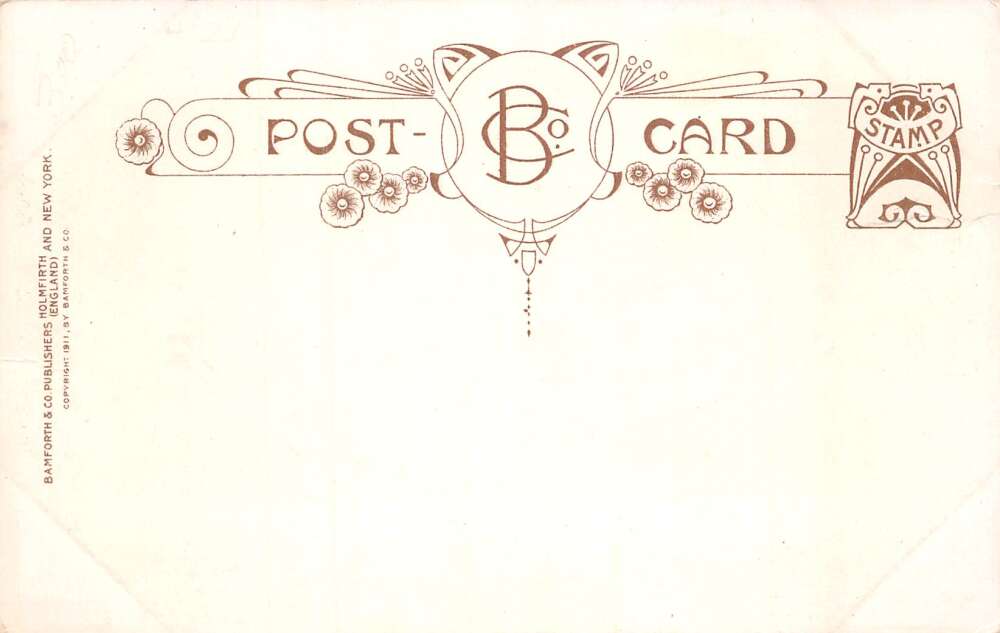 Loma Montana Romance Greetings Kissing in Forest Postcard AA105841 - Image 2