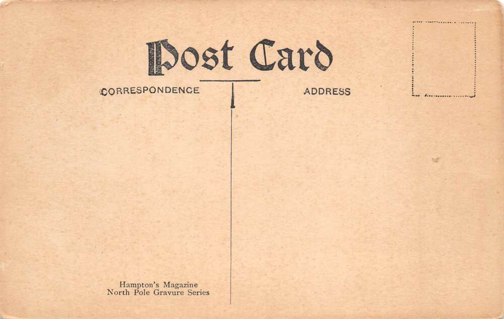 North Pole Exploration Peary Team Eskimo Dog Team Vintage Postcard AA105881 - Image 2