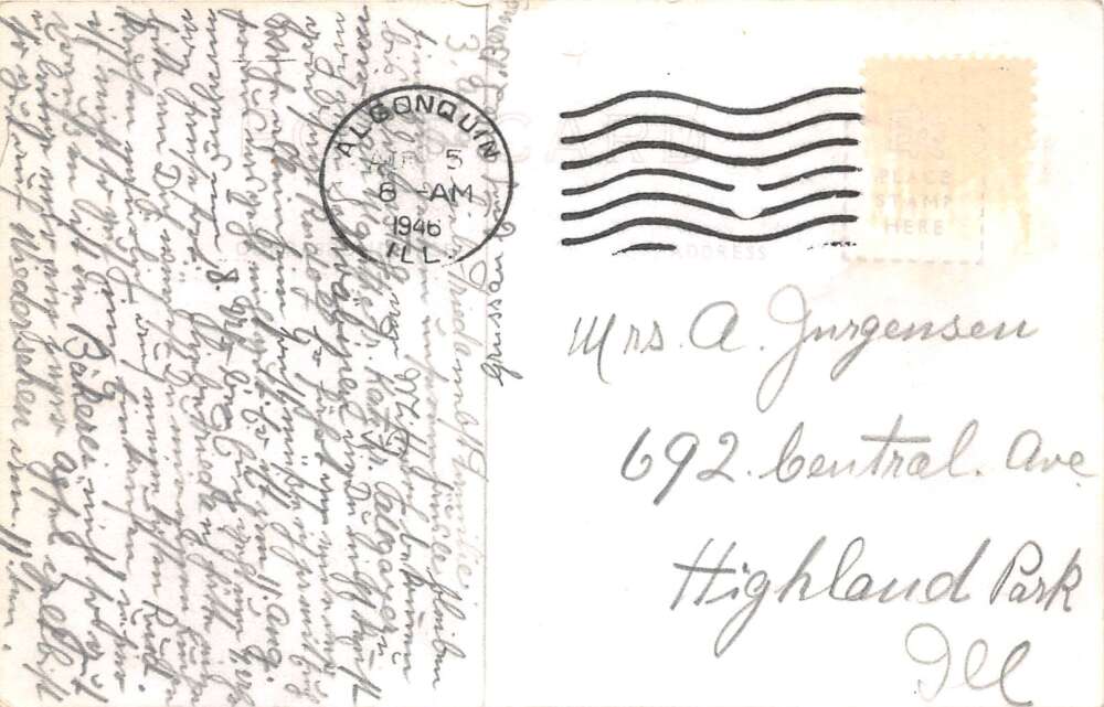 Algonquin Illinois Fox River Bridge and Dam Real Photo Vintage Postcard AA105912 - Image 2