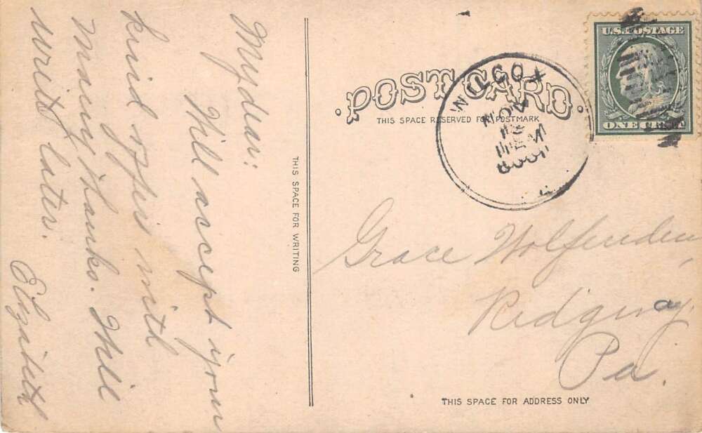 Wilcox Pennsylvania Presbyterian Church Vintage Postcard AA106008 - Image 2