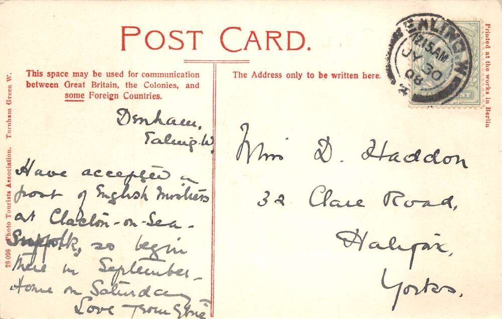 Harrow England St Margarets School Gymnasium Interior Postcard AA106013 - Image 2