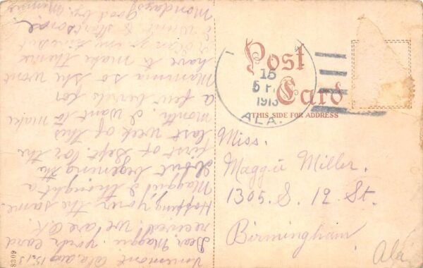 Cullman Alabama Odd Fellows Home IOOF Vintage Postcard AA106045 - Image 2