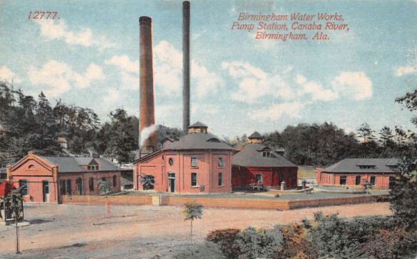 Birmingham Alabama Water Works Pump Station Vintage Postcard AA106047