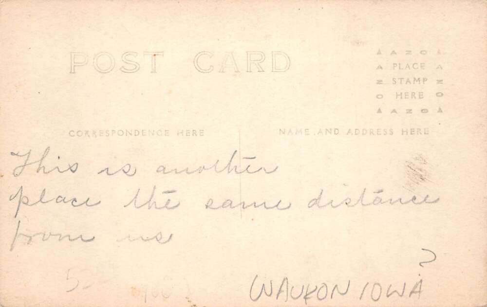 Waukon Iowa ? Kleas Farm Ruins Tornado Disaster Real Photo Postcard AA106192 - Image 2