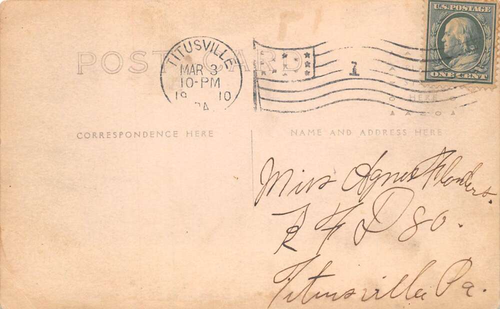 Titusville New York Hardware Store After Snow Real Photo Postcard AA106198 - Image 2