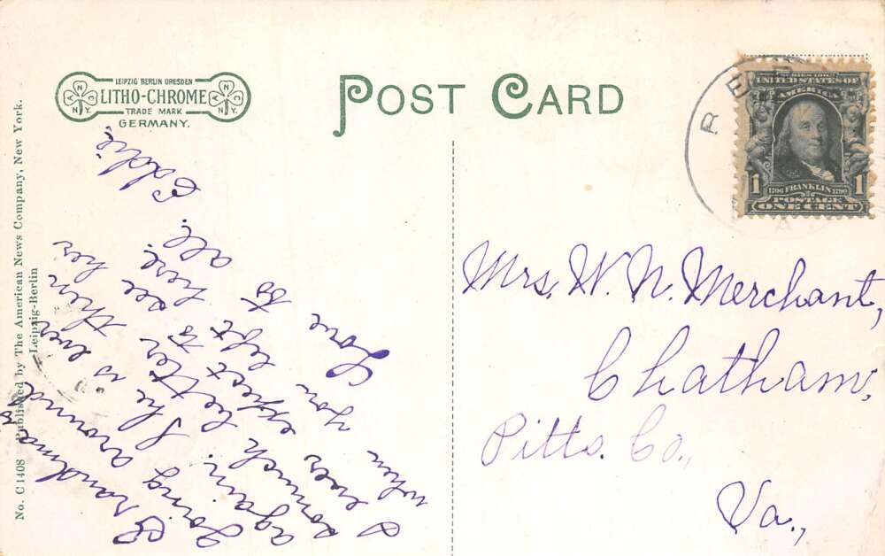 Fredricksburg Virginia Main Street Hardware Store Opera House Postcard AA106271 - Image 2