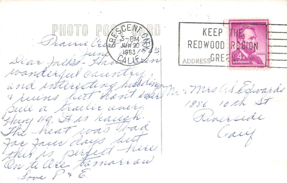 Coulterville California Mary Harrison Gold Mine Real Photo Postcard AA106312 - Image 2