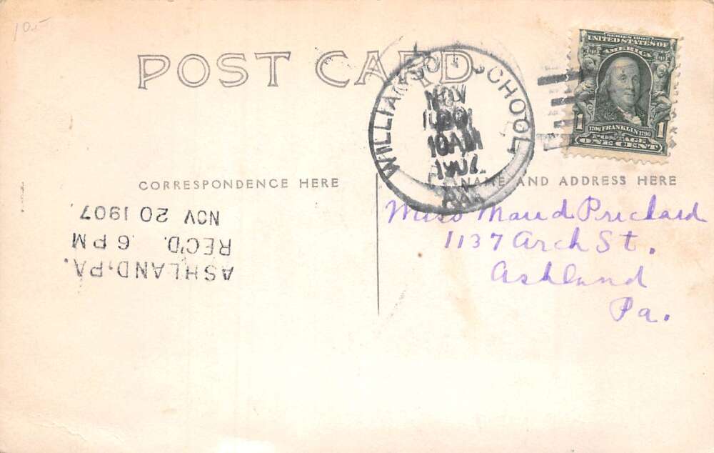 Williamson School Pennsylvania College Dorm Room Real Photo Postcard AA106318 - Image 2