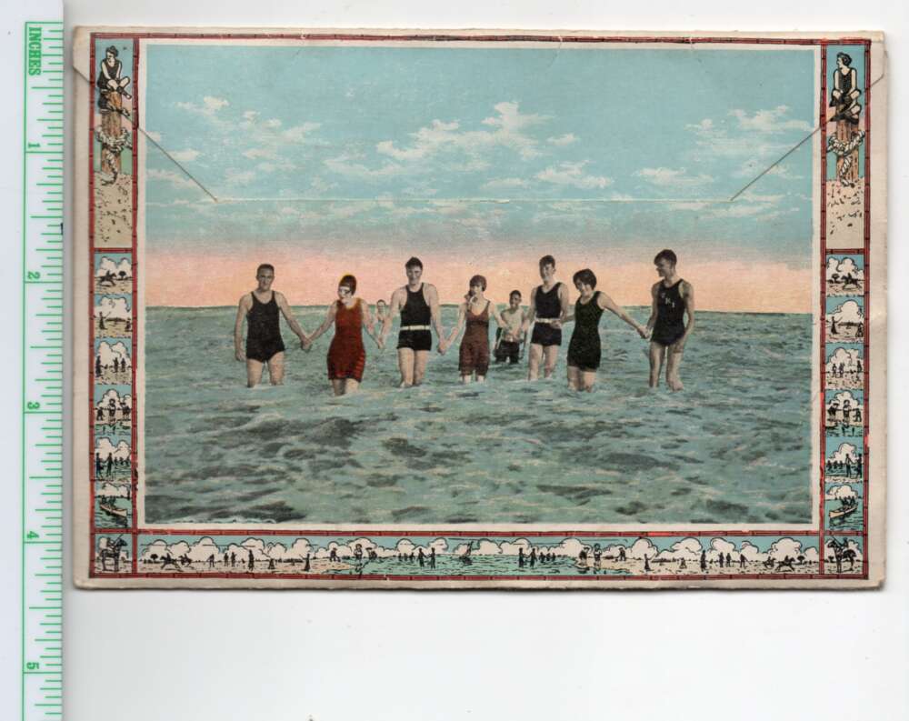 Wilmington North Carolina Beaches Fold Out 18 Views Postcard Folder AA106344 - Image 2