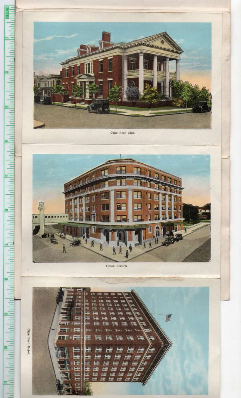 Wilmington North Carolina Beaches Fold Out 18 Views Postcard Folder AA106344 - Image 3