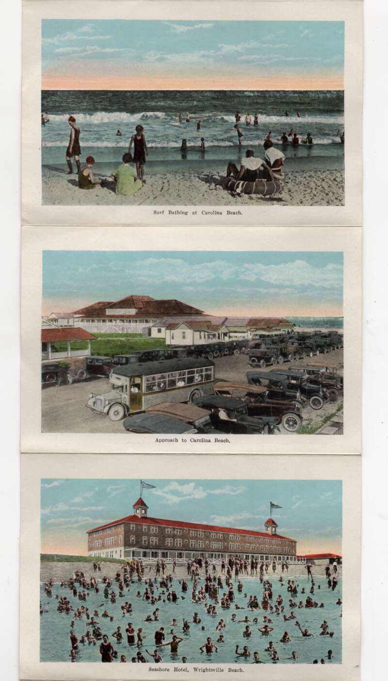 Wilmington North Carolina Beaches Fold Out 18 Views Postcard Folder AA106344 - Image 6